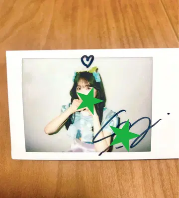 사쿠라이 유이 친필 사인 폴라로이드