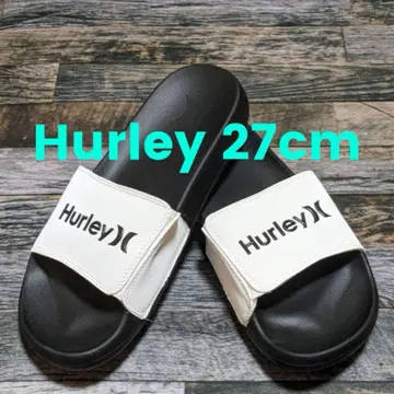 27cm Hurley 스트레치 샌들 할리 비치 샤워 화이트/블랙
