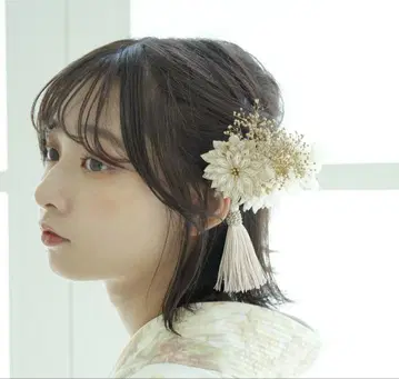 utatane [머리 장식 국화, 수국, 카스미소 태슬 쓰리 핑]