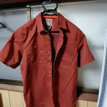 5.11 Tactical 반팔 워크 셔츠 빨간색 US Medium