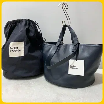 미사용급 택 포함 Bucket Baggage 가죽 버킷 백 복조리