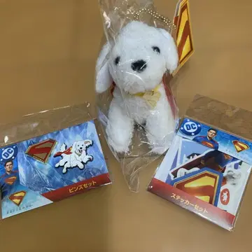 영화 슈퍼맨 봉제 인형 볼체인 크립토 핀즈 스티커
