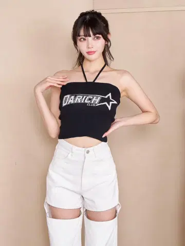 Darich 로고 자카드 베어 니트