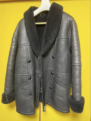 CLASSIC NOUVEAU 무스탕 가죽 자켓 블랙 M 사이즈