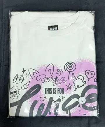 TWICE THIS IS FOR 티셔츠 화이트 L 사이즈