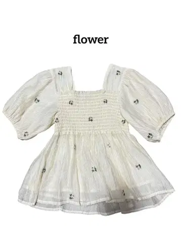 flower 타이니 부케 블라우스