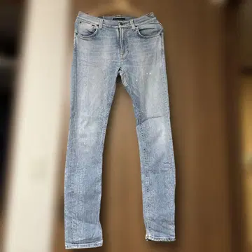 Nudie Jeans Co. 라이트 블루 스키니 데님