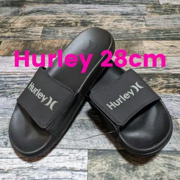 28cm Hurley 스트레치 샌들 Hurley 비치 샤워 블랙