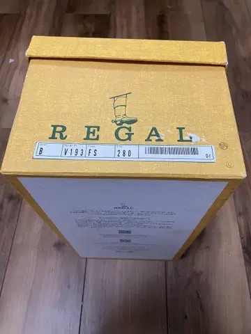 미사용 새상품, REGAL V193FS 280 블랙 비즈니스 슈즈