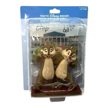 도쿄 디즈니 리조트 칩과 데일 피규어 린