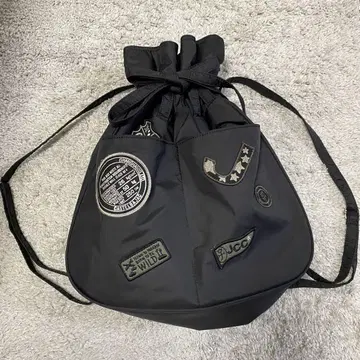 카스텔파잭 백팩 블랙 나일론 와펜