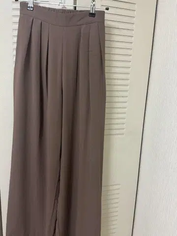 브라운 와이드 팬츠 F 사이즈