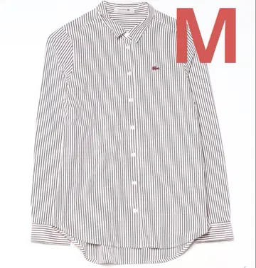 라코스테 LACOSTE 코튼 써모라이트 스트라이프 니트 셔츠 (긴팔)