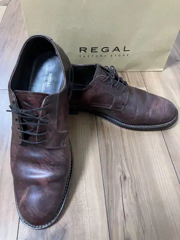 컨디션 최상, REGAL 브라운 레이스업 슈즈