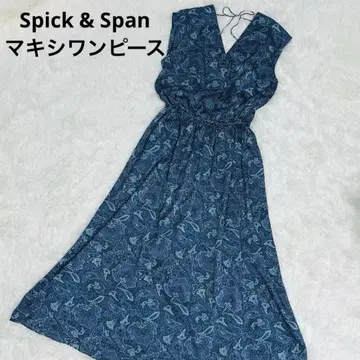 컨디션 최상] Spick & Span 페이즐리 무늬 백 카슈쿨 원피스