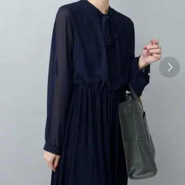 내추럴 꾸뛰르 natural couture 보타이 원피스