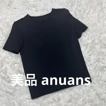 새상품급 anuans 아뉴앙스 블랙 F 사이즈 스트레치 로고 플레이트