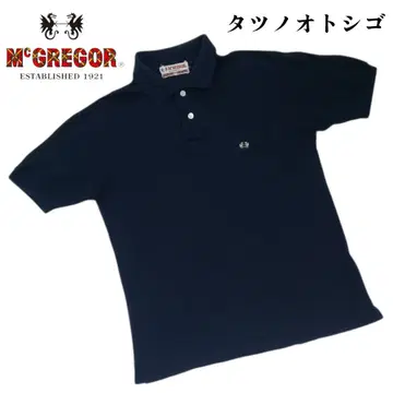 McGREGOR 해마 가슴 포켓 마크 자수 피케 셔츠 80년대?