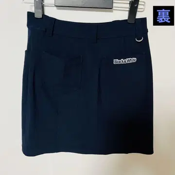 BLACK&WHITE 스커트 네이비 계열 골프웨어 여성용