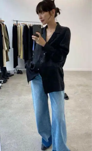 ENOF ace long shirts 블랙 L