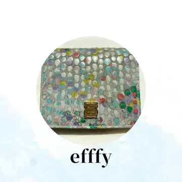 efffy 접이식 지갑 실버 안쪽 여성용