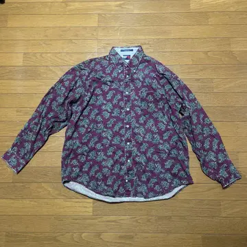 TOMMY HILFIGER 페이즐리 무늬 셔츠 XL