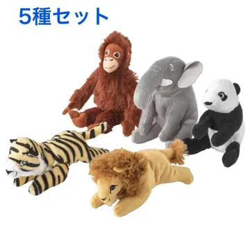 [미사용 새상품] IKEA 봉제 인형 5종 세트 융엘스코그 동물