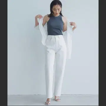 anuans Boys fit denim/보이즈 핏 데님 화이트 M