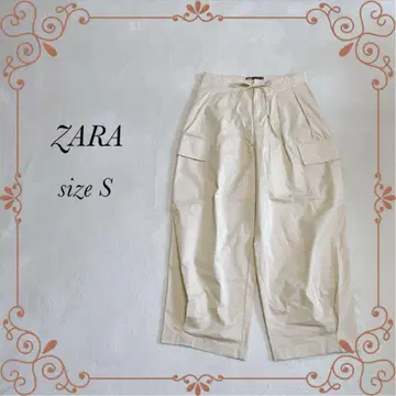 [ ZARA ] 자라(S) 카고 팬츠 워크 베이지 캐주얼 집업
