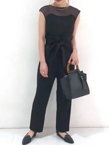 [새상품] mysty woman 팬츠 드레스 블랙 포멀 올인원