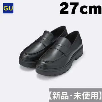 [새상품 미사용] GU 청키솔 로퍼 블랙 27.0cm