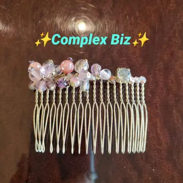콤플렉스 비즈 빗 유카타 불꽃놀이