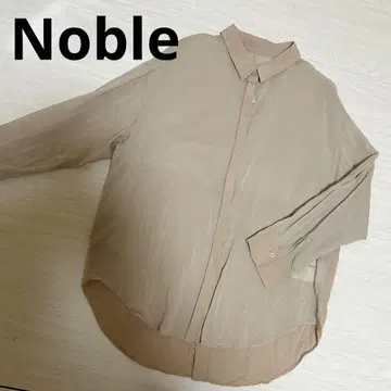 Noble 노블 시어 셔츠 비슬린 린넨 시어 도킹 셔츠 린넨