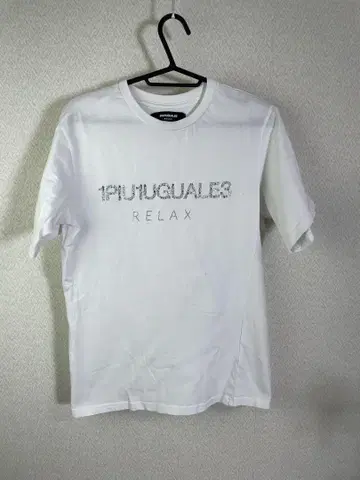 1PIU1UGUALE3 RELAX 로고 반팔 티셔츠 화이트 사이즈 S
