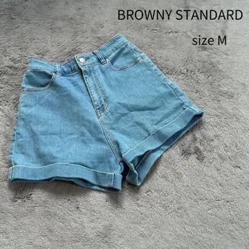 BROWNY STANDARD 데님 숏 팬츠 데님 숏 팬츠 M
