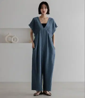 LOWRYS FARM 요우류 셔링 살로펫 M 블루