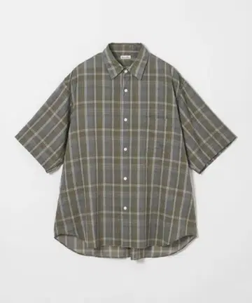 Steven Alan / 시어 마드라스 체크 레귤러 카라 셔츠