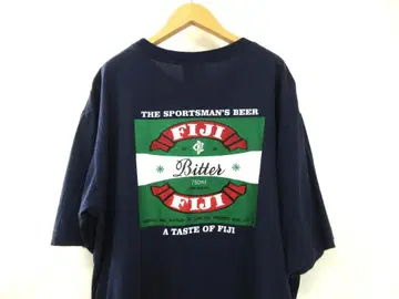 상태 좋음 피지산 맥주 티셔츠 FIJI Bitter 백 프린트 기업