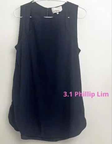 3.1 Phillip Lim 슬리브리스 셔츠 사이즈 0 네이비