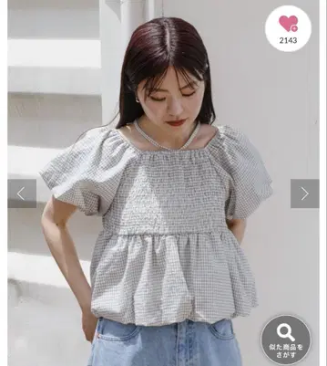 kastane 벌룬 블라우스 화이트 기타