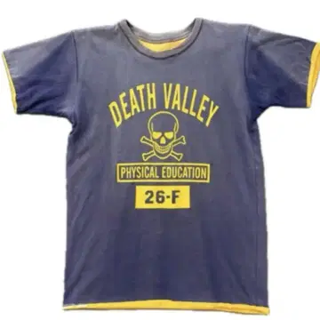 70년대 DEATH VALLEY 리버서블 티셔츠 스컬