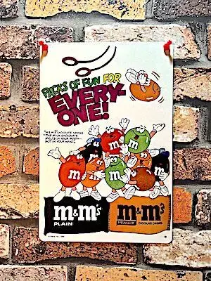 m&m's 굿즈 양철 간판 엠앤엠즈 해외 포스터 DK0159
