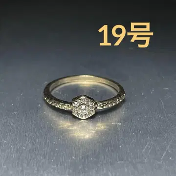 빈티지 패션 반지 실버 19호 꽃 다이아몬드풍 스톤