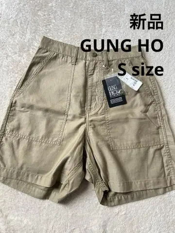 새상품 GUNG HO 건호 베이커 팬츠 숏 팬츠 S 베이지