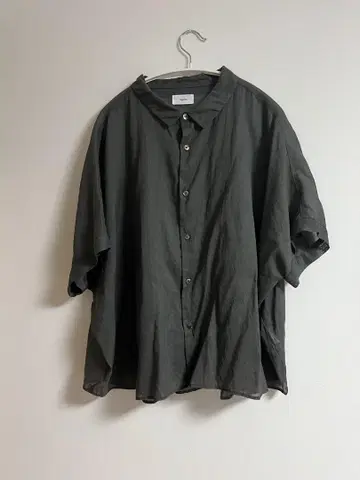 hagumu 코튼 린넨 시어 셔츠