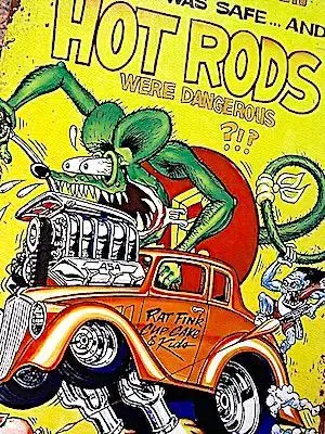 Rat Fink 간판 랫 핀크 HOT RODS 포스터 DK0162