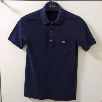 LACOSTE 네이비 피케 셔츠 사이즈 2 (S 상당)