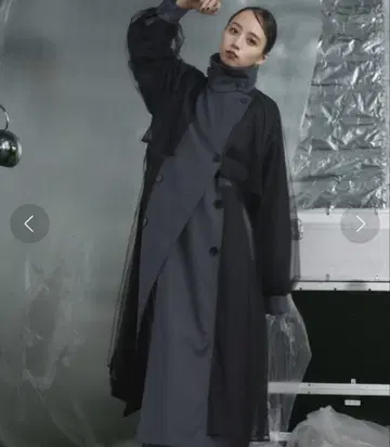 HARE 컷오프 시어 트렌치코트