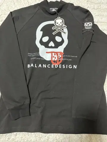 BALANCEDESIGN 스컬 프린트 긴팔 티셔츠