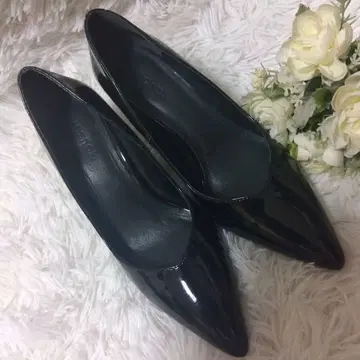 moussy 마우지 펌프스 에나멜 블랙 M